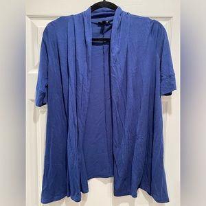 Express Blue Short Sleeve Cardigan
